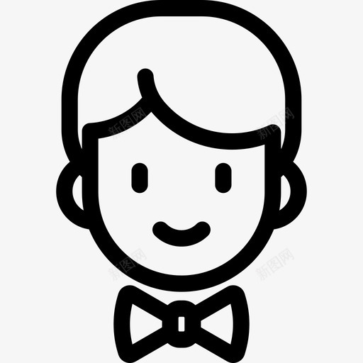 新郎人婚礼和爱情图标svg_新图网 https://ixintu.com 人 婚礼和爱情 新郎