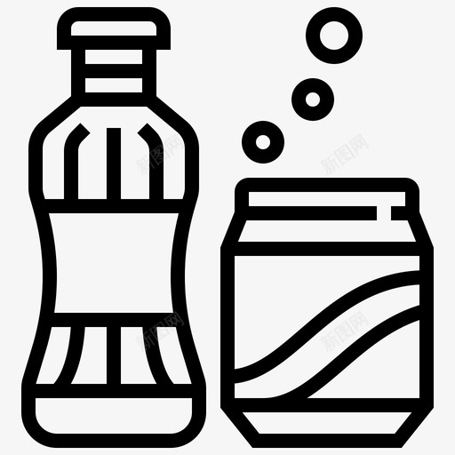 可乐饮料鸡尾酒图标svg_新图网 https://ixintu.com 可乐 苏打水 饮料 饮料生产线 鸡尾酒