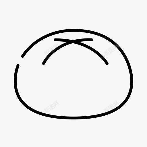 面包甜点吃图标svg_新图网 https://ixintu.com 吃 甜点 面包