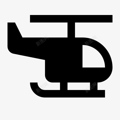 直升机军用运输图标svg_新图网 https://ixintu.com 军用 直升机 运输 运输固态图标集