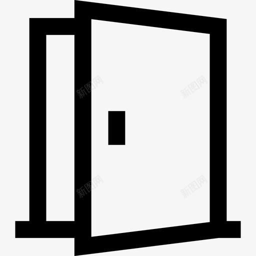 门家具线性线性图标svg_新图网 https://ixintu.com 家具线性 线性 门