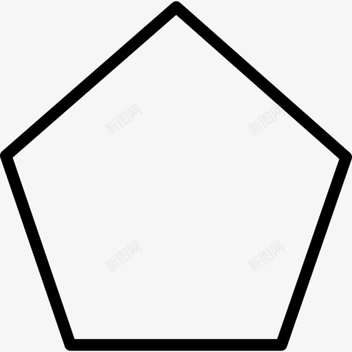多边形集线性图标svg_新图网 https://ixintu.com 多边形 线性 设计集