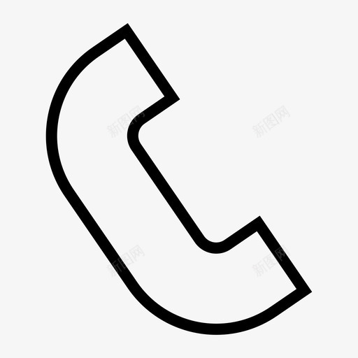 电话接听呼叫图标svg_新图网 https://ixintu.com 呼叫 媒体 广告粗体 接听 电话 硬件 联系人