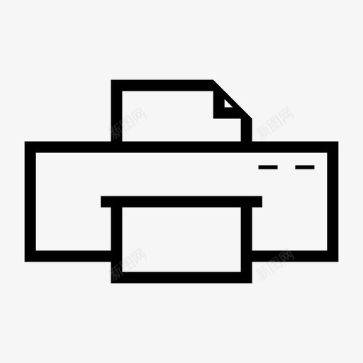 打印机电脑硬件设备图标svg_新图网 https://ixintu.com 媒体 广告粗体 打印机 电脑硬件 硬件 设备