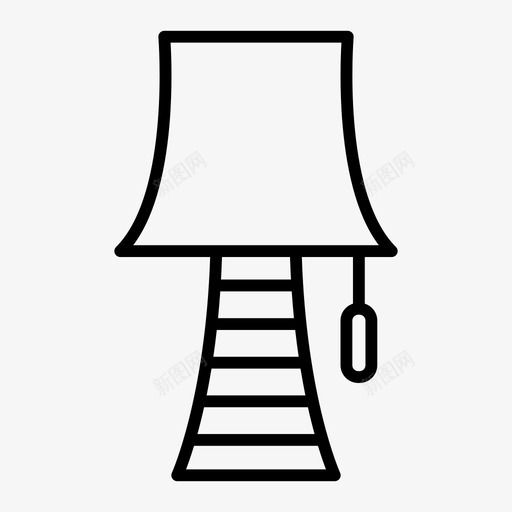 灯器具装置图标svg_新图网 https://ixintu.com 器具 家用 家用设备和器具概述 灯 装置