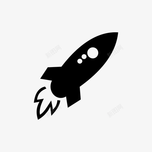 火箭飞行运输图标svg_新图网 https://ixintu.com 火箭 运输 飞行