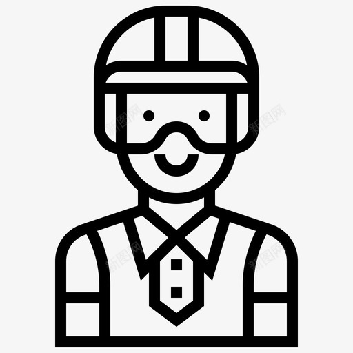 赛车手头像人图标svg_新图网 https://ixintu.com 人 头像 头像1行 职业 赛车手