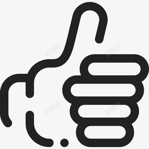 竖起大拇指线性的人生目标线性的图标svg_新图网 https://ixintu.com 竖起大拇指 线性的 线性的人生目标