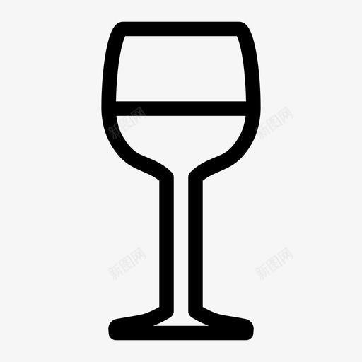 酒杯子晚餐图标svg_新图网 https://ixintu.com 晚餐 杯子 酒