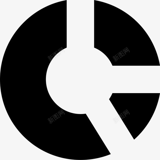 饼图业务财务填充图标svg_新图网 https://ixintu.com 业务 财务填充 饼图