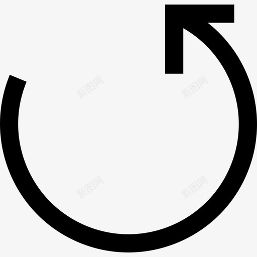 撤消实心箭头集合填充图标svg_新图网 https://ixintu.com 填充 实心箭头集合 撤消