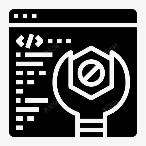 维护维修服务图标svg_新图网 https://ixintu.com 服务 维修 维护 网络开发黑 设置
