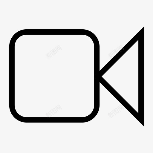 摄像机轮廓视频图标svg_新图网 https://ixintu.com 摄像机 视频 轮廓