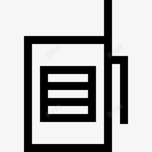 对讲机线性电子设备线性图标svg_新图网 https://ixintu.com 对讲机 线性 线性电子设备