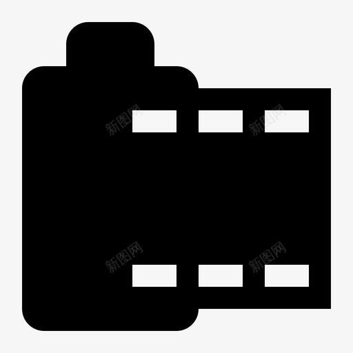 底片胶卷盒电影图标svg_新图网 https://ixintu.com 底片 照片 片条 电影 胶卷盒 音乐和多媒体图标集