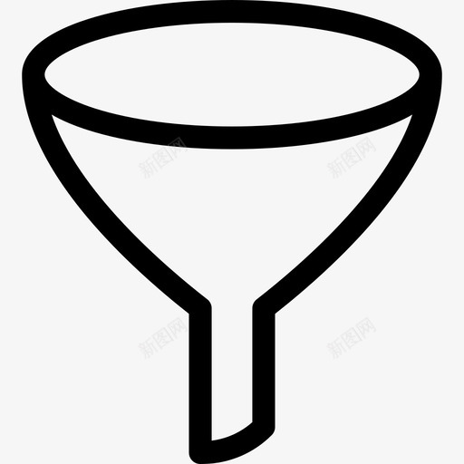 漏斗工具和器具烹饪指南图标svg_新图网 https://ixintu.com 工具和器具 漏斗 烹饪指南