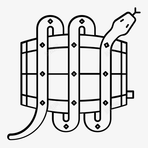 保管饮料酒桶图标svg_新图网 https://ixintu.com 保管 毒液 神秘 葡萄酒 蛇 酒桶 饮料