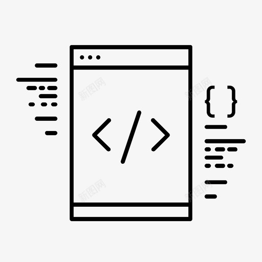 前端开发师图标svg_新图网 https://ixintu.com 前端 前端开发 技能 设计 设计师 设计技能