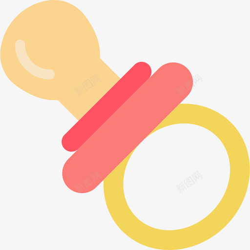 奶嘴婴儿系列扁平图标svg_新图网 https://ixintu.com 奶嘴 婴儿系列 扁平