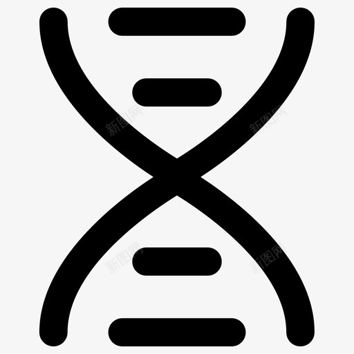 Dna固体医疗元素2填充图标svg_新图网 https://ixintu.com Dna 固体医疗元素2 填充
