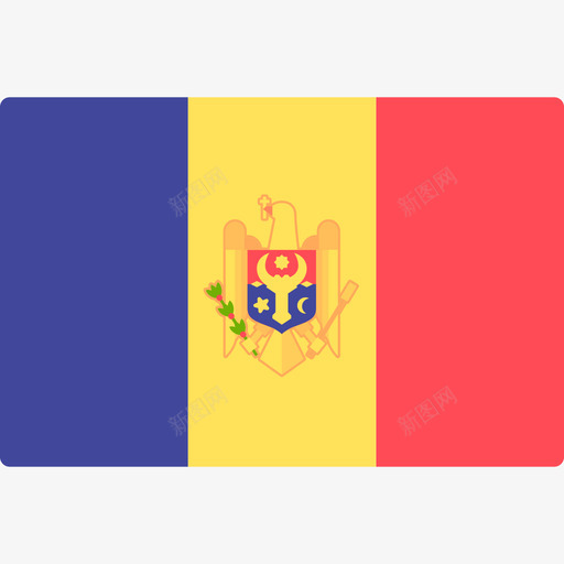 摩尔多瓦国际国旗长方形图标svg_新图网 https://ixintu.com 国际国旗 摩尔多瓦 长方形
