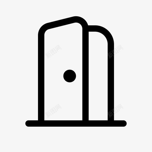 门打开退出基本图标设置svg_新图网 https://ixintu.com 基本图标设置 退出 门打开