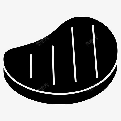 牛排食物烤牛排图标svg_新图网 https://ixintu.com 烤牛排 牛排 肉 食物 食物字形图标