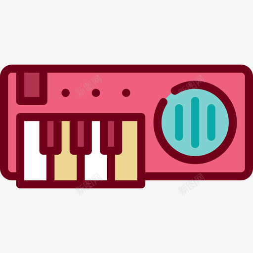键盘玩具3线颜色图标svg_新图网 https://ixintu.com 玩具3 线颜色 键盘