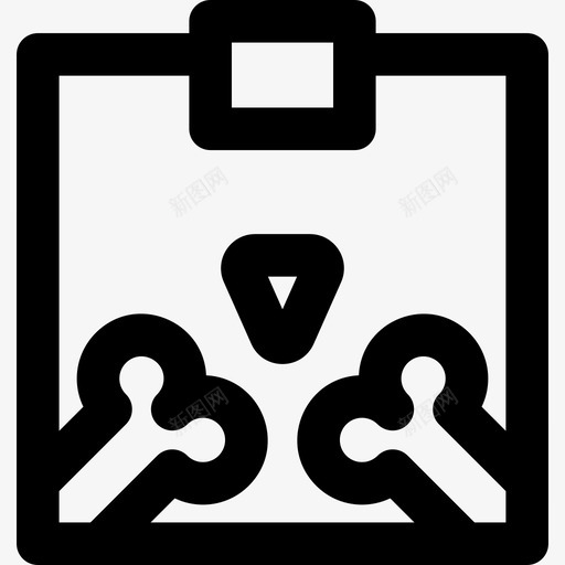 X光6号医院直线型图标svg_新图网 https://ixintu.com 6号医院 X光 直线型