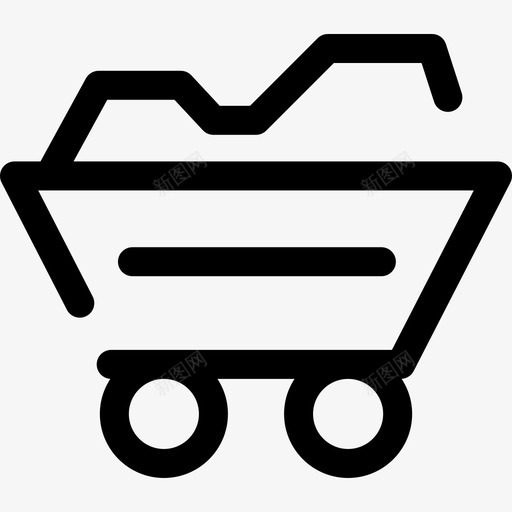 手推车施工线工艺图标svg_新图网 https://ixintu.com 手推车 施工线工艺