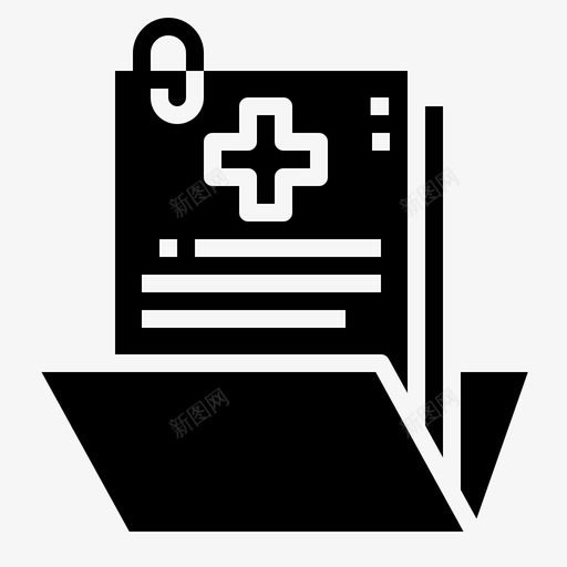 病例记录文件文件夹图标svg_新图网 https://ixintu.com 医疗 文件 文件夹 病例记录 黑色医疗