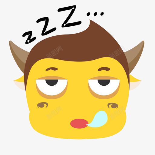 表情_21困svg_新图网 https://ixintu.com 睡眠不足 表情_21困