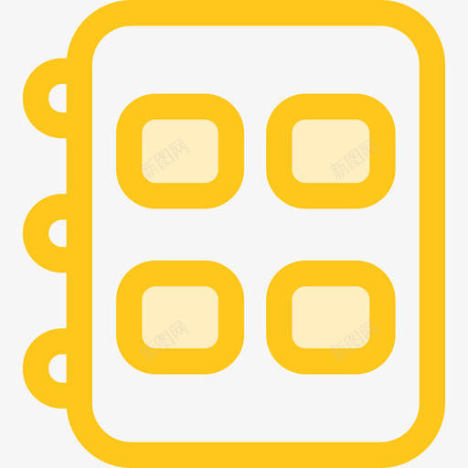 议程商务和办公室3黄色图标svg_新图网 https://ixintu.com 商务和办公室3 议程 黄色
