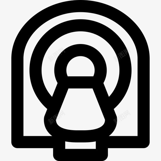 磁共振成像最小医院线性图标svg_新图网 https://ixintu.com 最小医院 磁共振成像 线性