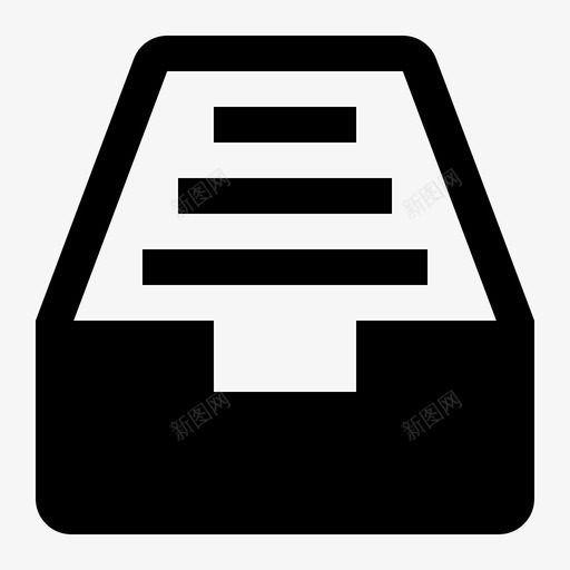收件箱已满邮箱邮件图标svg_新图网 https://ixintu.com 已组织 收件箱已满 文件和文件夹实心图标集 邮件 邮箱