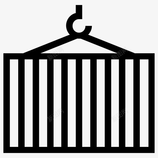 起重机商业和贸易轻型圆形图标svg_新图网 https://ixintu.com 商业和贸易 起重机 轻型圆形