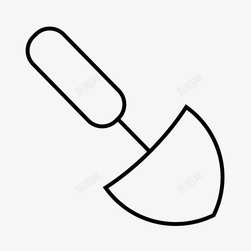 挖花园铲子图标svg_新图网 https://ixintu.com 工具 挖 花园 铲子