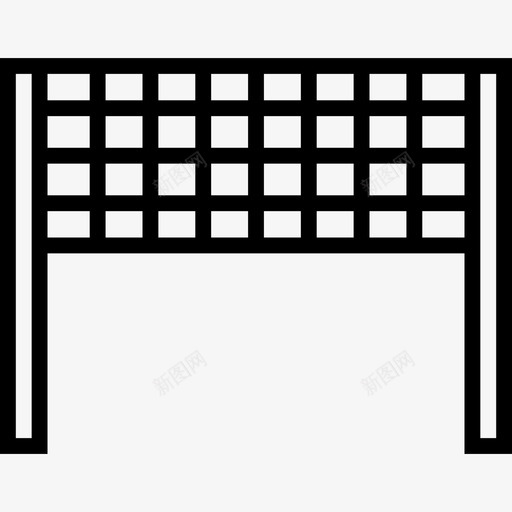 排球网运动11直线图标svg_新图网 https://ixintu.com 排球网 直线 运动11