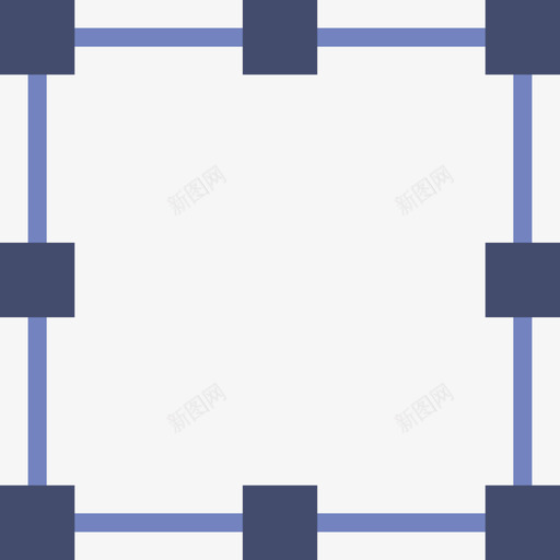 边框师套装扁平图标svg_新图网 https://ixintu.com 扁平 设计师套装 边框