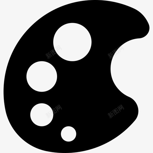 调色板实心商业元素填充图标svg_新图网 https://ixintu.com 填充 实心商业元素 调色板