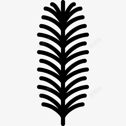 紫杉圆叶收藏线状图标svg_新图网 https://ixintu.com 圆叶收藏 紫杉 线状