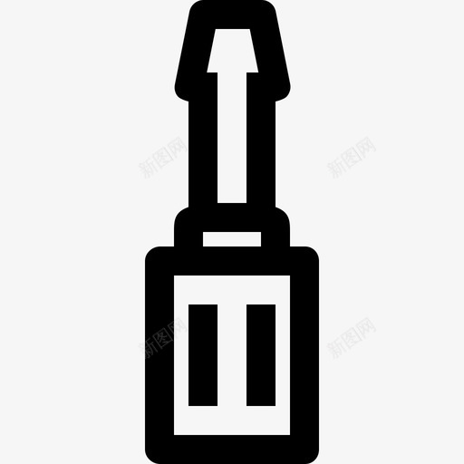 螺丝刀工具和器具线性工业元件图标svg_新图网 https://ixintu.com 工具和器具 线性工业元件 螺丝刀