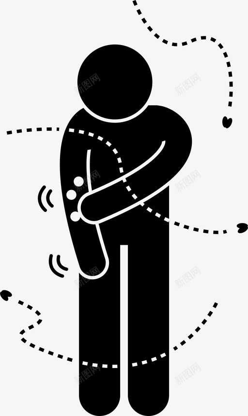 痒咬蚊子图标svg_新图网 https://ixintu.com 人类的感官 刺痛 咬 抓痒 痒 蚊子