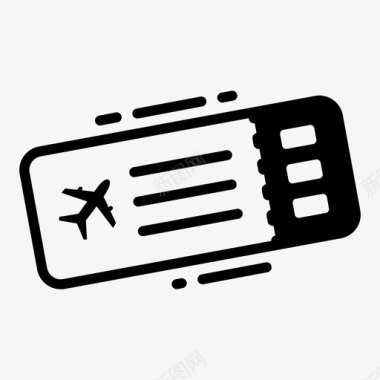 登机牌航班飞机图标图标