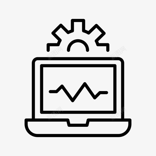 系统监控设置系统分析图标svg_新图网 https://ixintu.com 系统分析 系统监控 设置