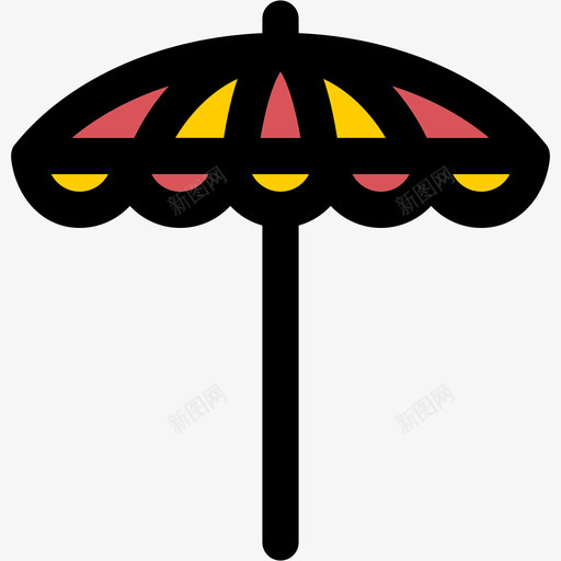 太阳伞彩色旅游观光光圆图标svg_新图网 https://ixintu.com 光圆 太阳伞 彩色旅游观光