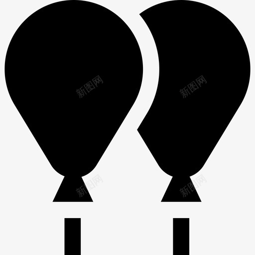 气球实心假日元素填充图标svg_新图网 https://ixintu.com 填充 实心假日元素 气球