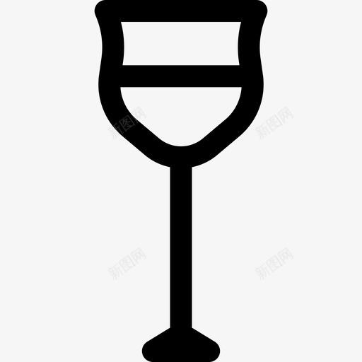 一杯玫瑰酒食物线性酒庄元素图标svg_新图网 https://ixintu.com 一杯玫瑰酒 线性酒庄元素 食物