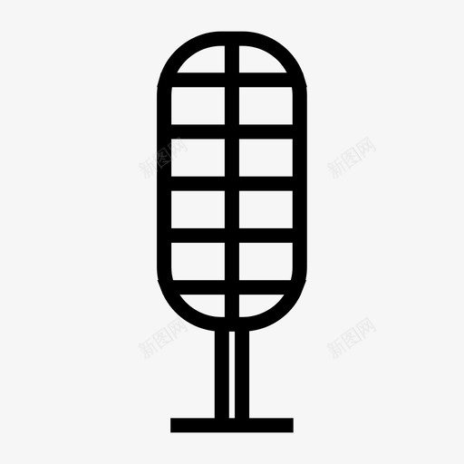 麦克风广播大声图标svg_新图网 https://ixintu.com 大声 媒体 广告粗体 广播 录音 扬声器 硬件 麦克风