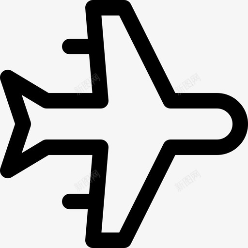 飞机运输线性工业要素图标svg_新图网 https://ixintu.com 线性工业要素 运输 飞机